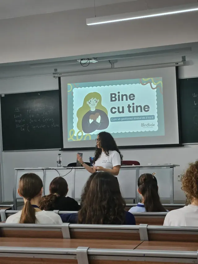 Atelierul „Bine cu tine” susținut de Paula Pricope